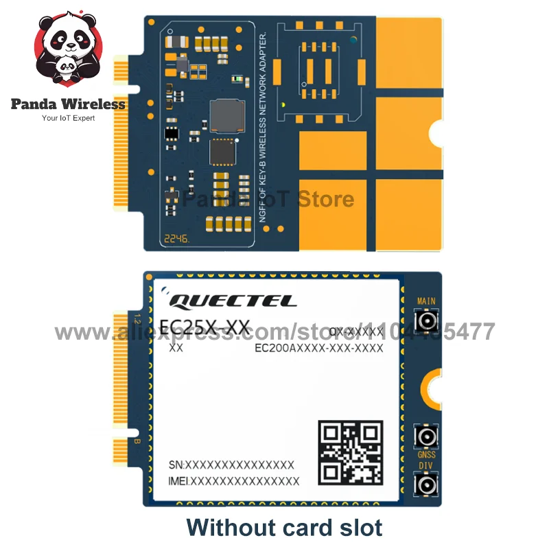 Quectel EC25-VFA M.2 Standaard is geen SMT SIM en INSIM EC25VFA Ondersteuning voor INSIM CAT4 LTE Cat 1 EC25 Grootte 40 mm x 30 mm Moduleserie