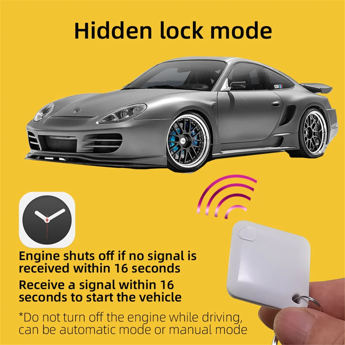 Car Wireless Anti-Theft Motorcycle Hidden Lock System with Cut Tools Alarm Ca K0B8 Circuit Immobilizer HOT