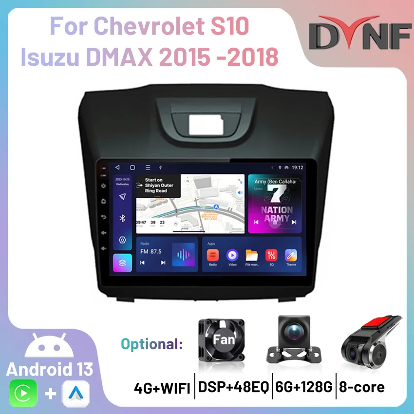 

2Din Car Radio WIFI Android Carplay Multimedia Player GPS Navigation Autoradio For Chevrolet S10 Isuzu DMAX 2015 2016 2017 2018