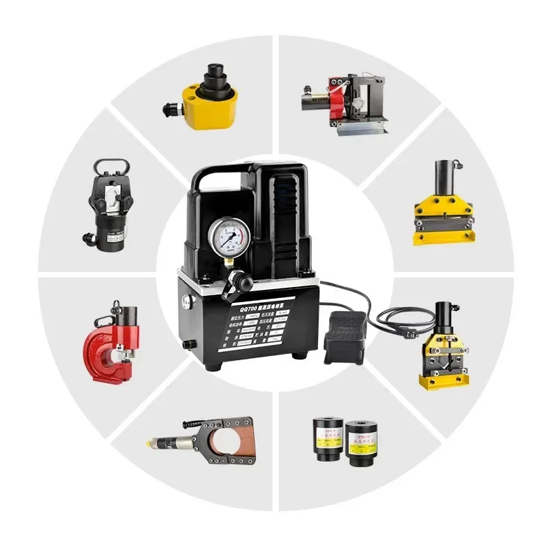 

for 1200W Electric Hydraulic Pump Manual/Foot Switch Hydraulic Oil Station With Visual Hydraulic Oil Window QQ-700