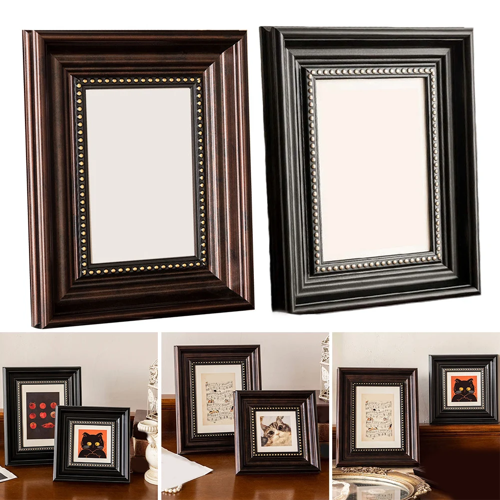 Vintage 10 Black Photo Frame: Elegant WallTable Display For Art & Memories Photo Frames Black Picture Frame Poster Frame