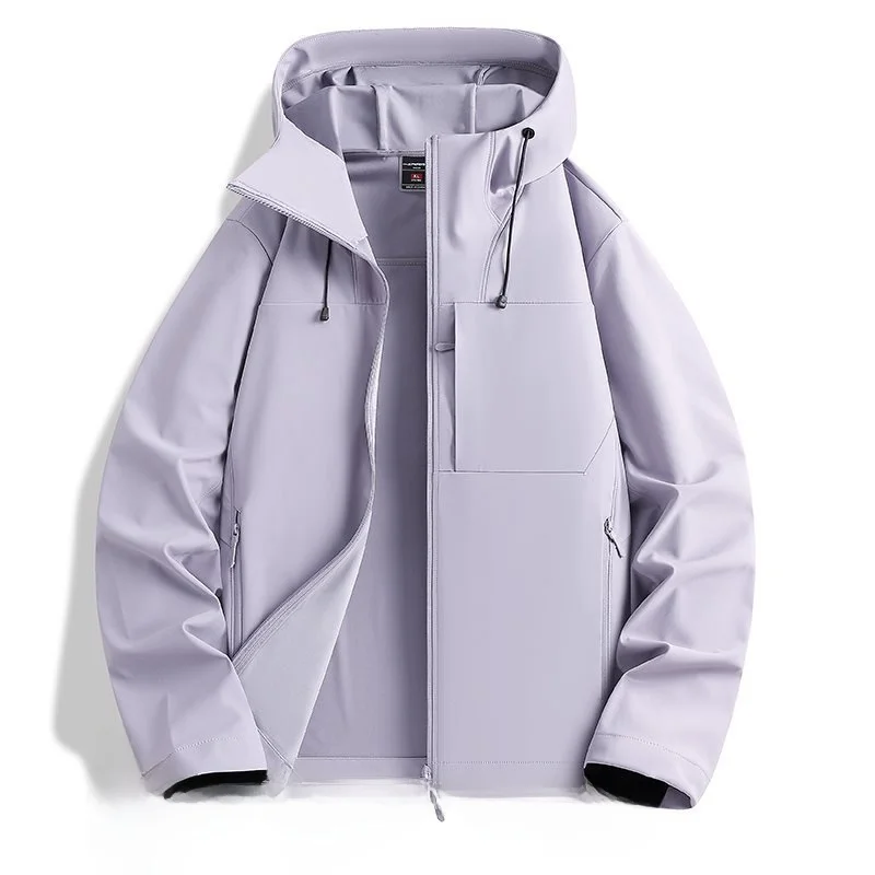 

Высококачественная новая демисезонная куртка с капюшоном для пар, модная универсальная мужская куртка из хлопка и полиэстера