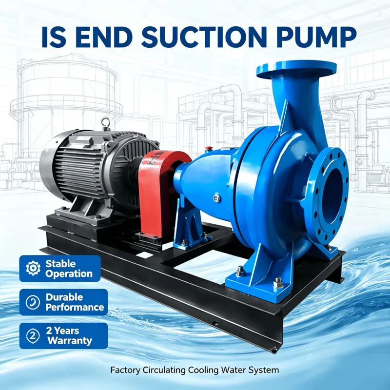 High temperature resistant end suction centrifugal pump for cooling water circulation system and hot water circulation pump