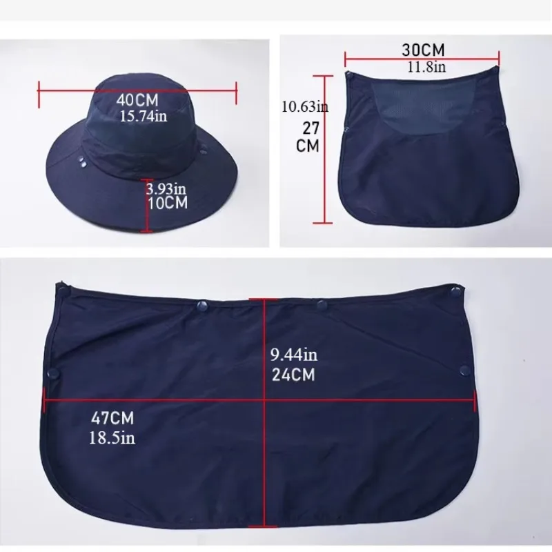 الحماية من الشمس والحماية من الأشعة فوق البنفسجية في الهواء الطلق قبعة واسعة الحواف، التجفيف السريع، المشي لمسافات طويلة، الصيد، قبعة الصياد