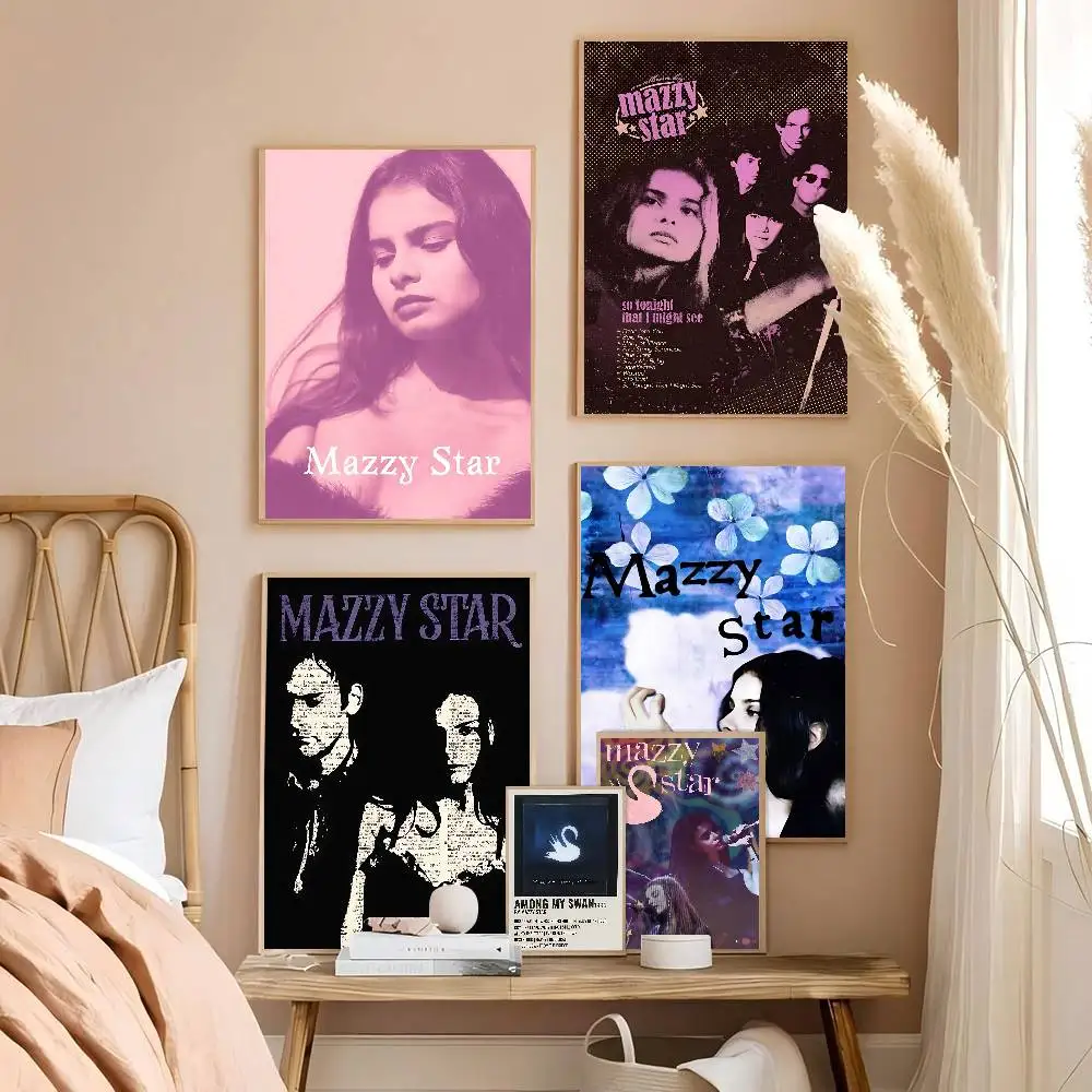 Music Album M-Mazzy Star Classic Vintage Posters Vintage Room Home Bar Cafe Decor Nordic Home Decor