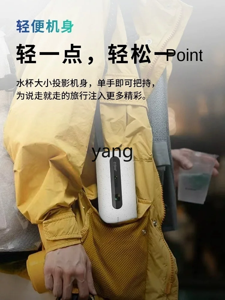 LHH Built-in Battery Projector Household Ceiling-Capable Small Portable Mini Outdoor Camping