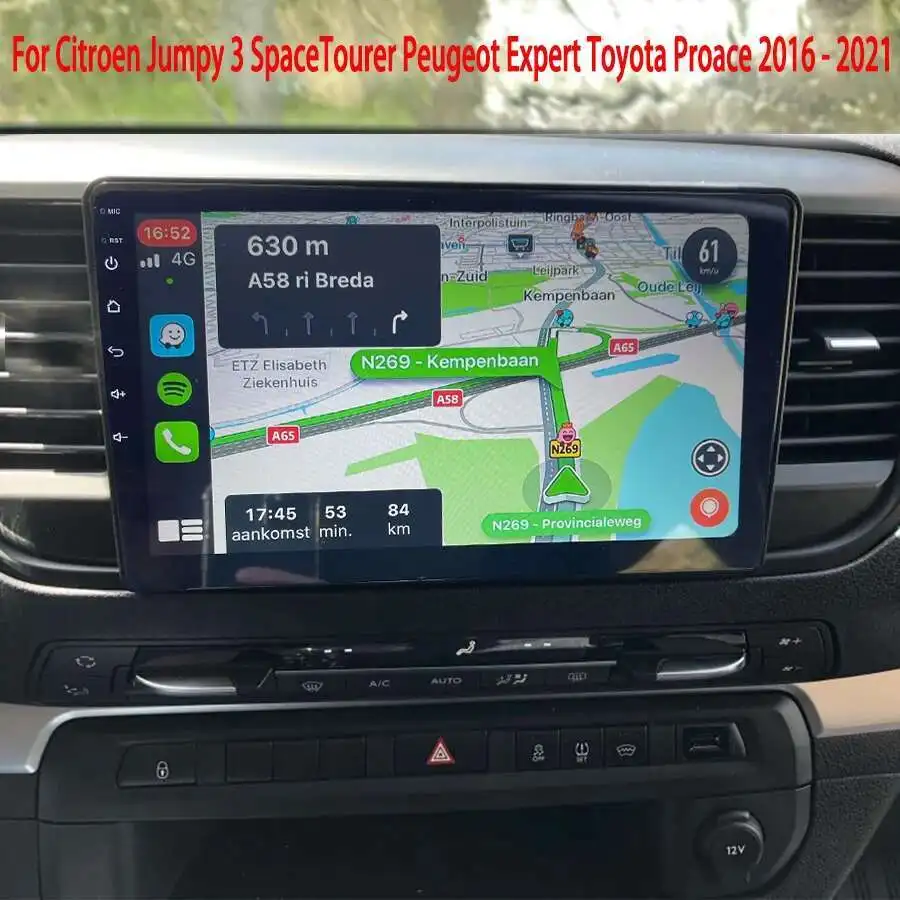 360 Camera Carplay Android 14 Car Multimedia PlayerJumpy 3 Expert  For Toyota Proace 2016-2021 GPS Radio Stereo Navi 128G Audio