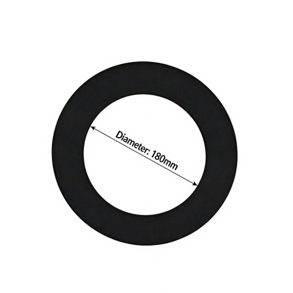 Black Stove Pipe Cover For Wood Stoves & For Fire Pits - 304 Stainless Steel Wall Protection Ring 150-200mm Black