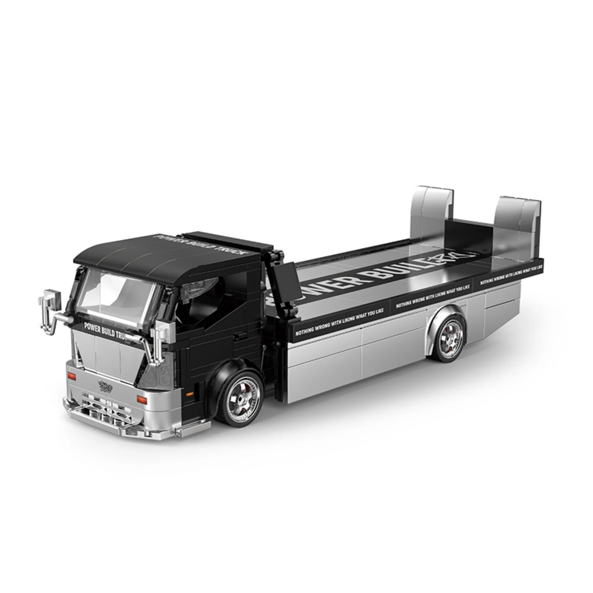 540pcs Dream Carriers Serie Sleepwagen Bouwstenen PB8838 Trailer Truck Voertuig Technische Auto Model Bricks Speelgoed Volwassen Geschenken