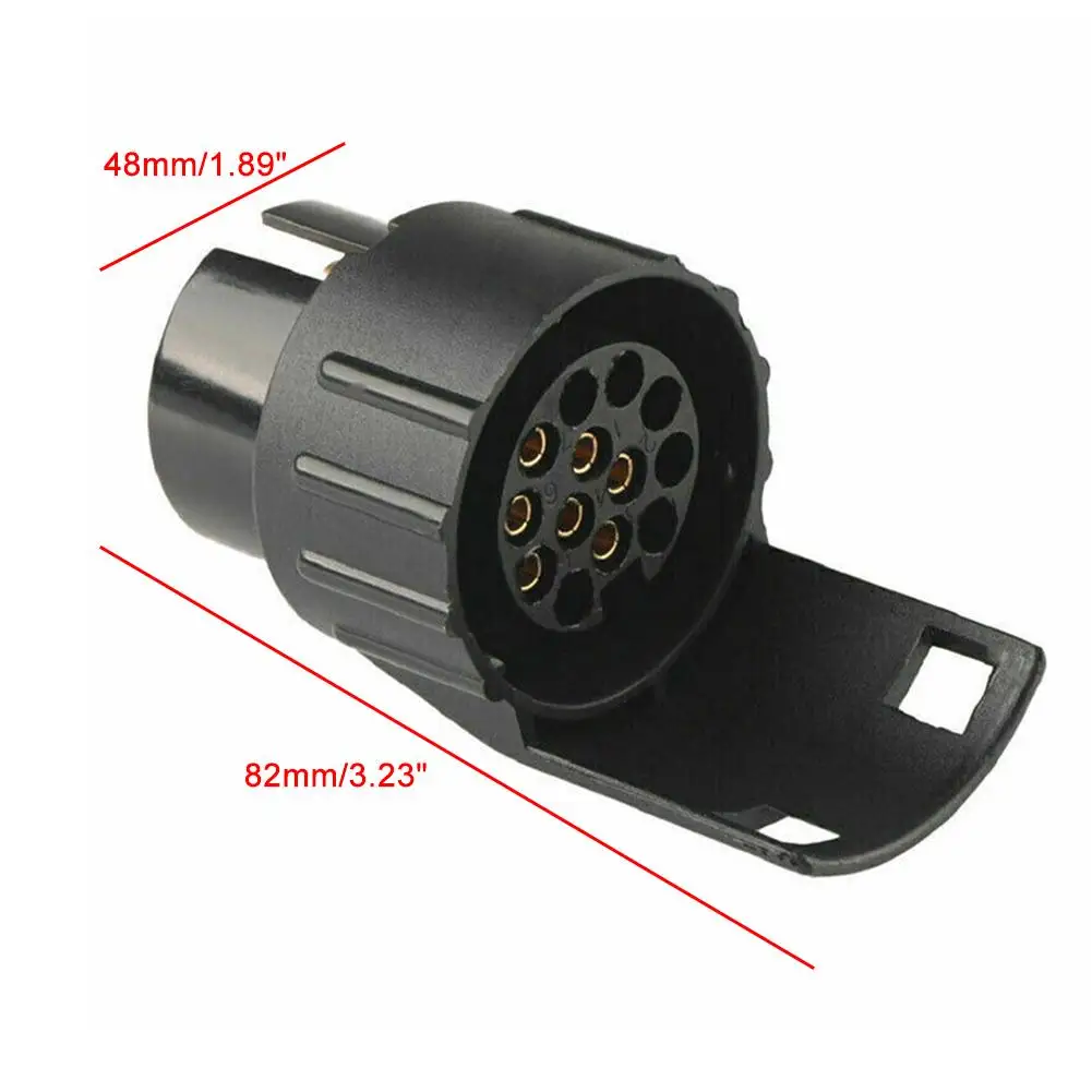 7 إلى 13 دبوس مقطورة بلاستيكية المقبس اكسسوارات السيارات القوافل 13 القطب سحب بار سحب المقبس التوصيل 12 فولت موصل كهربائي محول