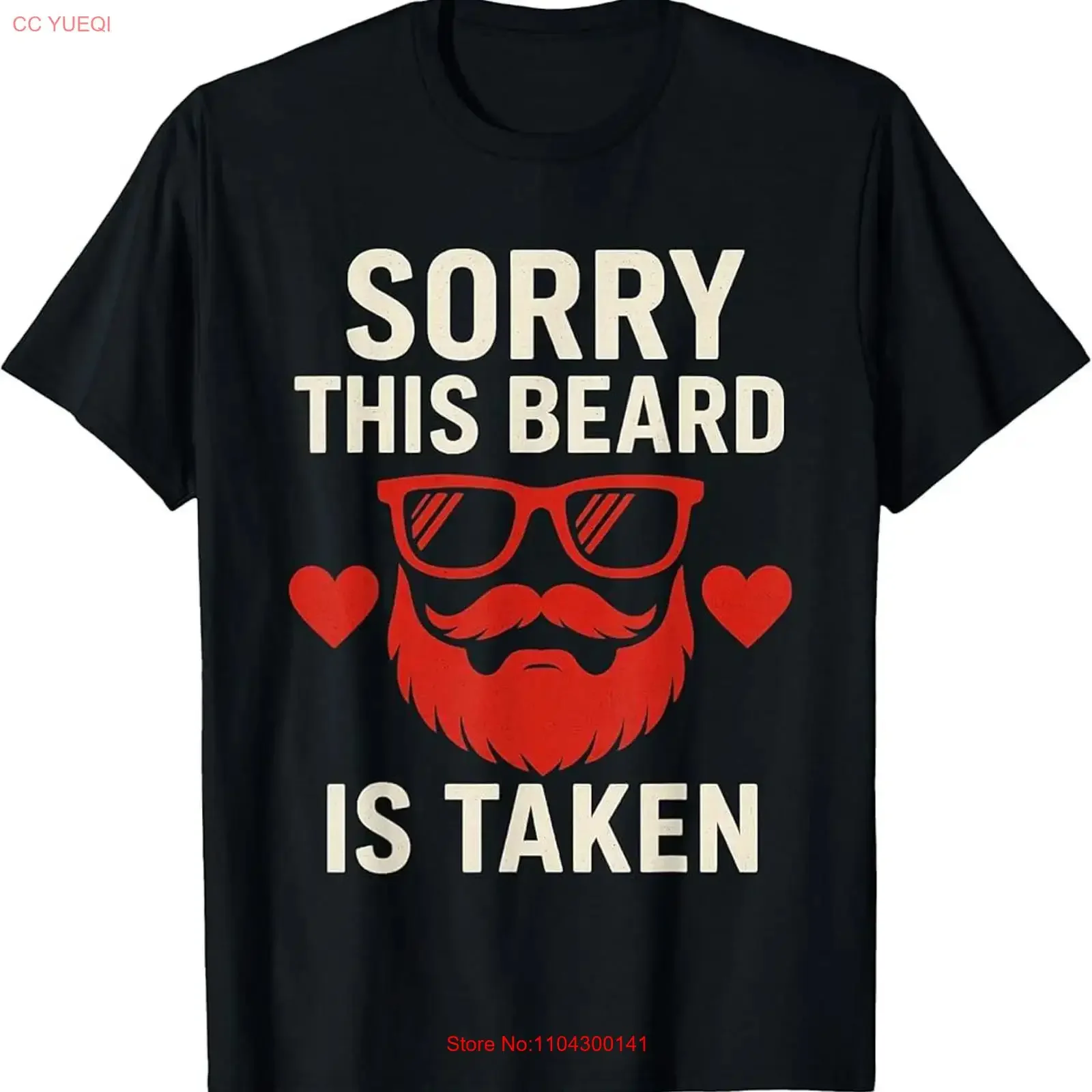 Sorry This Beard is Taken Funny Valentines Day T Shirt vintage Washed Breathable Unisex fashion Slightly streetwear