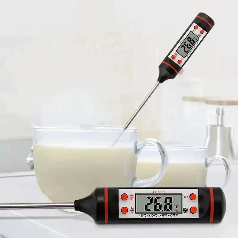 15/30/50cm Küche Lebensmittel digitales Thermometer lange Sonde Kochen Mahlzeiten Temperatur sensor Mondschein Flüssig ofen Thermo element Meter