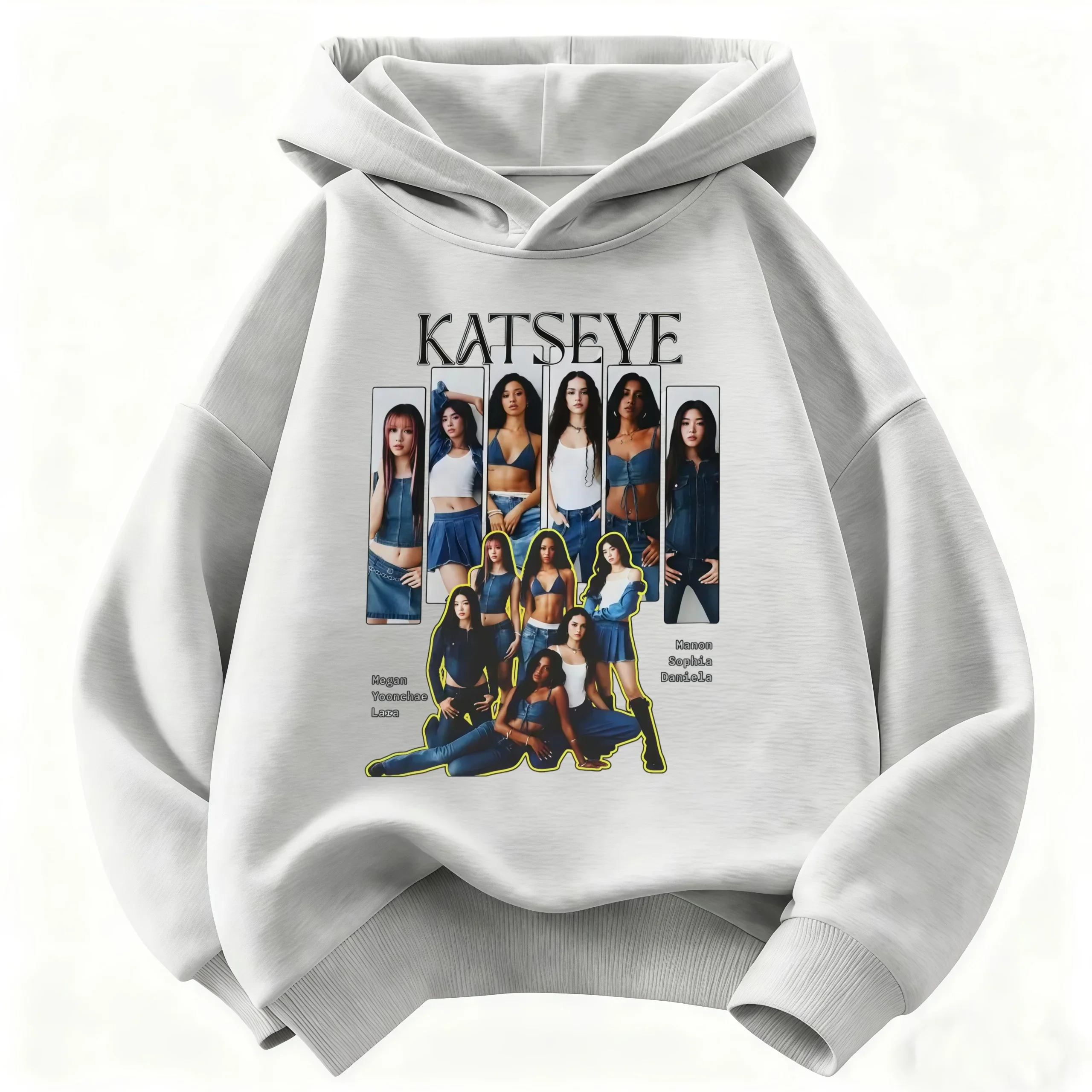 2026 Mädchen-Mode-Hoodie: Katseye Girl Group Grafik-Pullover, Warmer Lässiger Street-Style-Hoodie für Jungen und Mädchen, Kinderkleidung – Detail 4