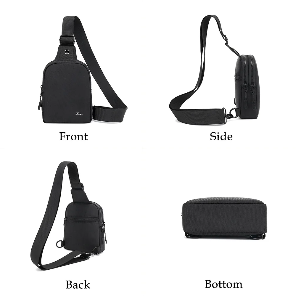 Woman Men Shoulder Bag Nylon Waist Packs Sling Bag Male Small Crossbody Chest Bag Outdoor Sport Messenger Bags Travel Carry Bags