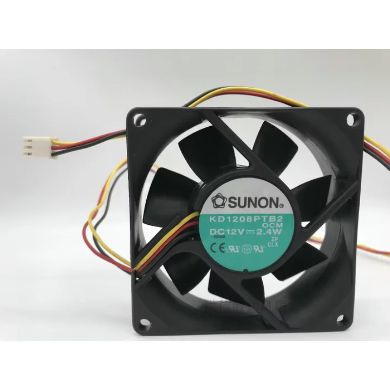 SUNON KD1208PTB2 OCM DC 12V 2.4W 80x80x25mm 3-Wire Server Cooling Fan