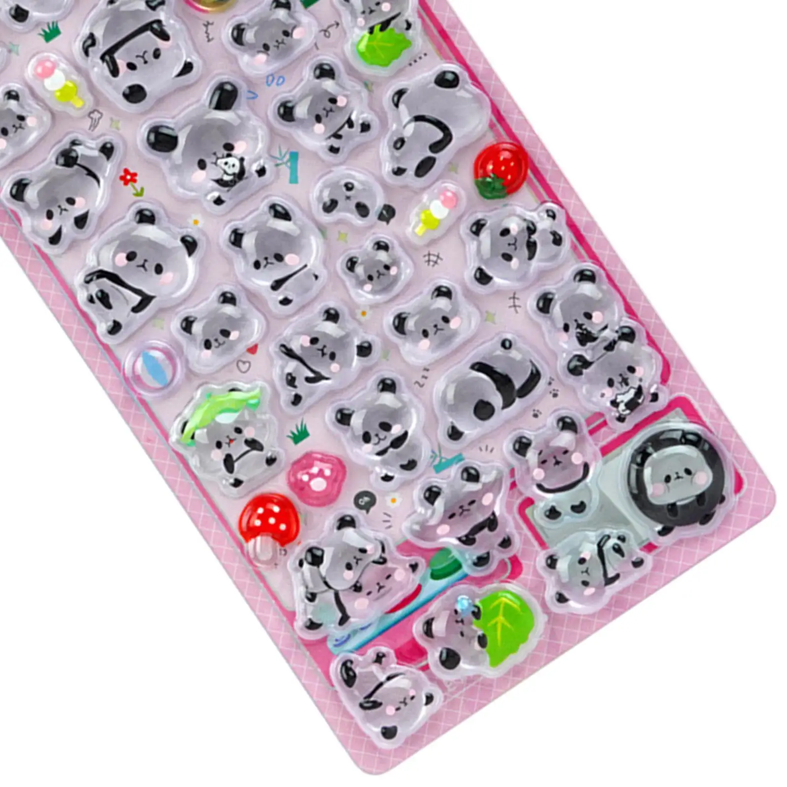 

Милые объемные наклейки, 4 шт., декоративные наклейки с изображением панды, рельефные наклейки для бутылок с водой, для чехлов для телефонов, блокнотов, скрапбукинга, журналов