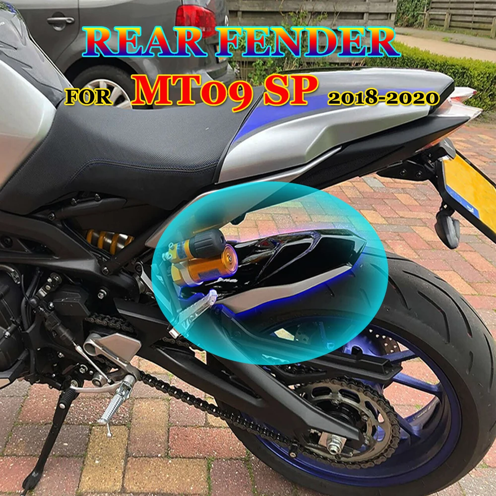 New Motorcycle Accessories Rear Mudguard Wheel Sediment Splash Guard Cover for Yamaha MT 09 MT09 SP 2018 2019 2020 Hugger Fender