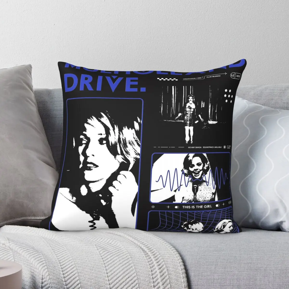 Mulholland Drive Horror Film Pillowcase Polyester Linen Velvet Creative Zip Decorative Throw Pillow Case Car Cushion Cover