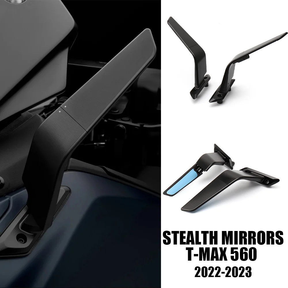 

for Yamaha T-MAX560 T MAX TMAX560 2022 2023 Stealth Mirrors Sports Winglets Mirrors Motorcycle Mirrors T-MAX 560 Accessories