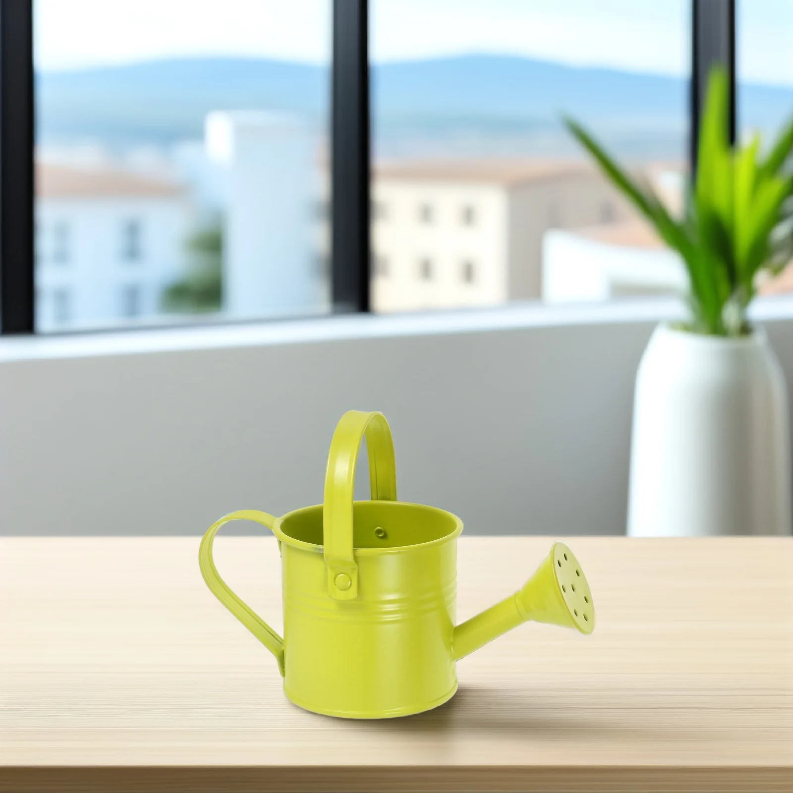 

1pc Mini Watering Can Flower Pot Galvanized Sprinkler Vessel for Succulents Desk Home Decor Practical Aesthetic Indoor Plant Pot