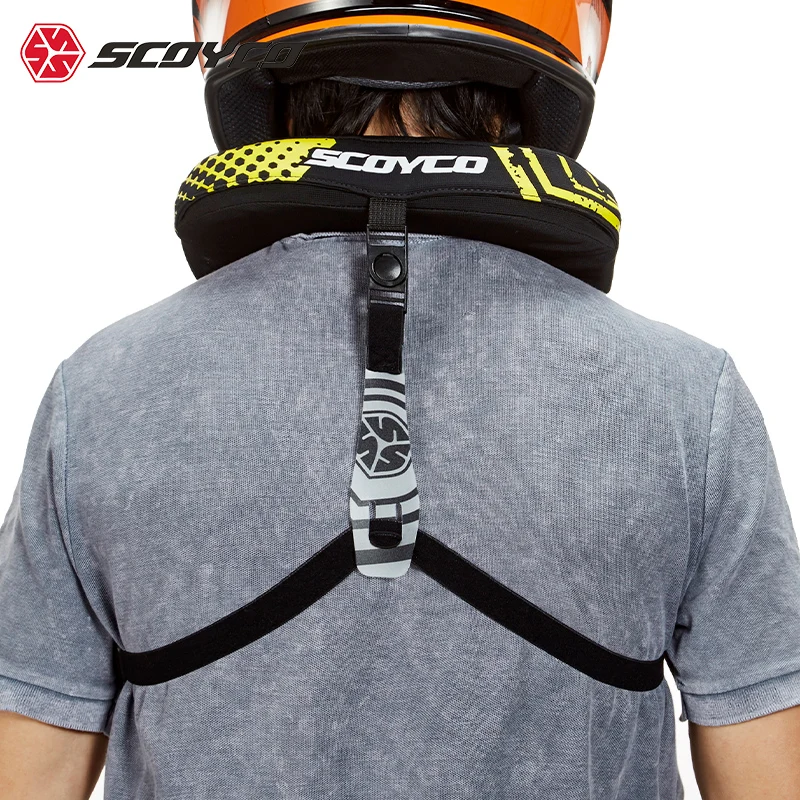 SCOYCO Neck Protector for Motorcycle Off-Road Anti-Fall Riding Brace Durable Motocross Protective Gear Universal 1 PC