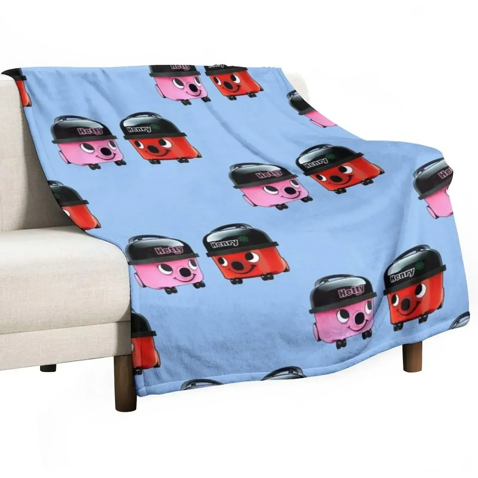henry hoover Throw Blanket Personalized Gift Hair Beach Comforter Moving funny gift Blankets