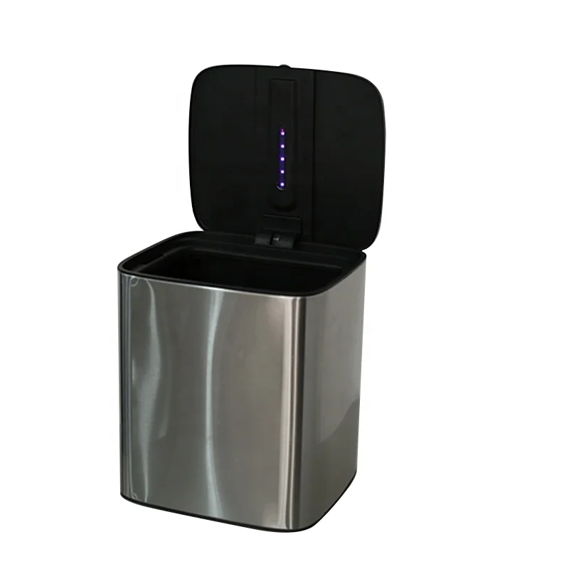 

11L/13L/15L smart waste bins metal trash bin trash can kitchen reasonable price stainless trash bin recycling