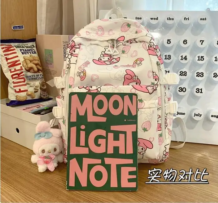 Hello Kitty zaino, Cinnamoroll Melody Cute Daypack, Cartoon Anime zainetto, zaino da viaggio Casual per ragazze