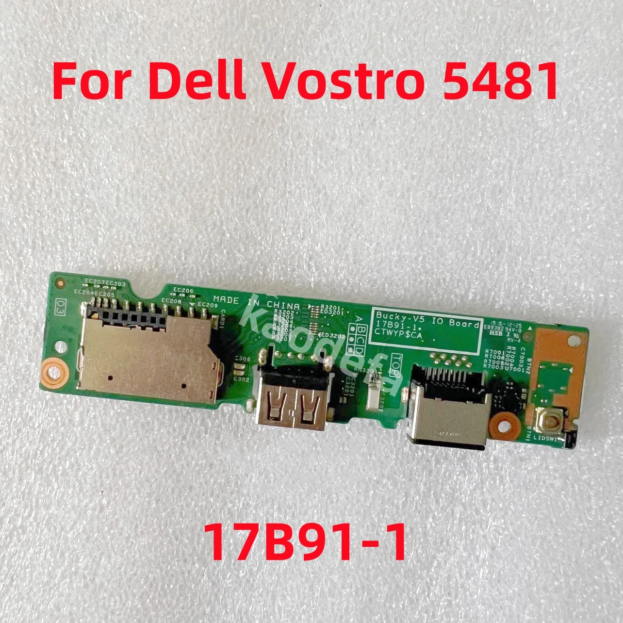 

17B91-1 For Dell Vostro 5481 Laptop Switch Board USB Interface NIC Small Board CN-0DT1MH 0DT1MH DT1MH 100% Test OK