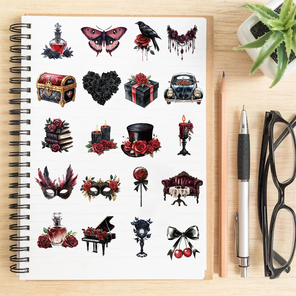 50PCS Set Of Tropical Fish Sticker Notebook Modern Scrapbooking Suitcase DIY Phone Waterproof Room Cafe Room Classic Stickers  ﻿