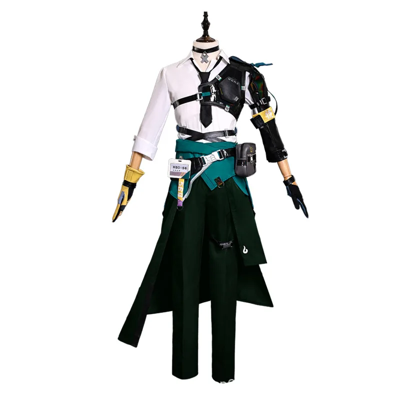 Zenless Zone Zero Asaba Harumasa Cosplay Costume Wig Set Harumasa Halloween Cosplay Costumes Sets
