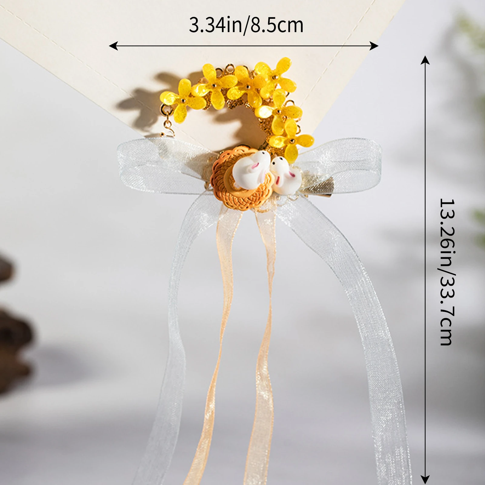 Chinese Hair Clip Rabbit Mooncake Shaped Hairpin For Girls Cute Tassel Tiaras Vintage Hanfu Party Hair Jewelry Retro Barrettes