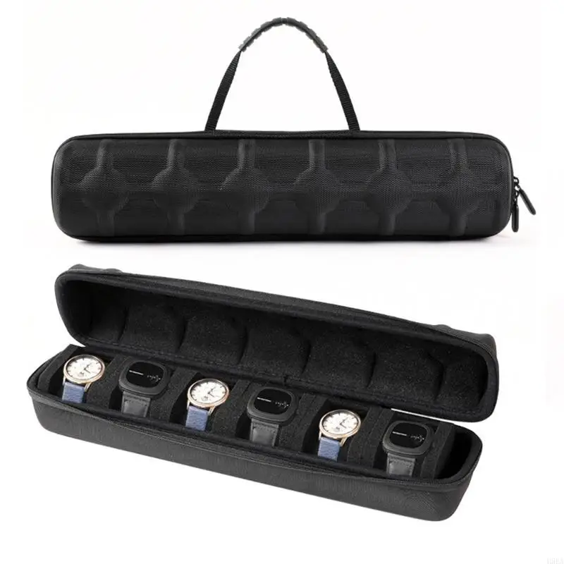 

Защитная 6 -слот для хранения корпусов для шрифтов для наручной одежды Смотреть Маленькие предметы Организаторы Организаторы