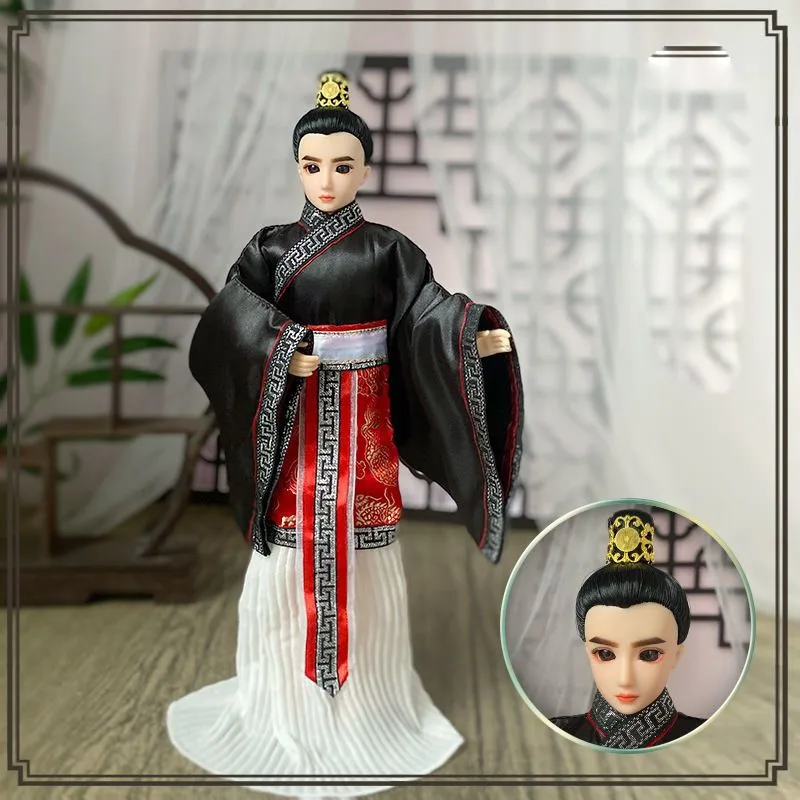 2026 New Kids' Chinese Costume Male Doll Creative Simple Costume 30cm Wedding Dress Ancient Style BDJ Doll Children's Toy LI940