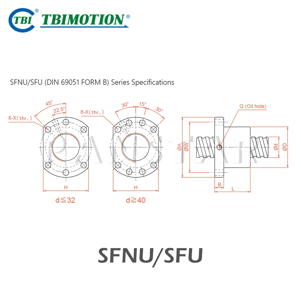 TBI SFUR1605 Ball Screw Taiwan Spindle SFNUR1605 C7 700 800 900mm R16 Lead 5mm High Precision Flange Thread Shaft CNC Parts PSD