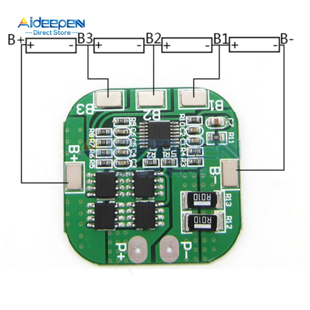 4S 14.8V / 16.8V 20A Peak li-ion BMS PCM Battery Protection Board Bms Pcm for lithium LicoO2 Limn2O4 18650 li battery