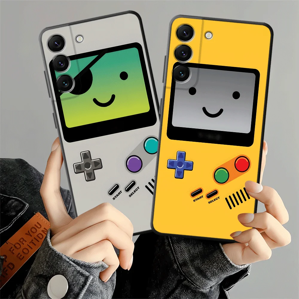Cute Gaming Console Art Case for Samsung Galaxy A36 A25 A71 A32 A24 A55 A51 A73 A23 A53 A41 A26 A72 A35 A22 A52 Black Soft Phone