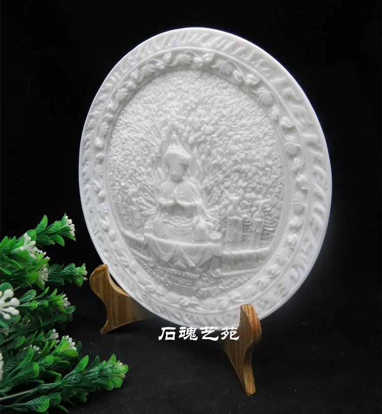 Special Offer# Thousands Hands Guanyin Buddha white jade marble art statue- HOME efficacious Protection FENG SHUI Talisman