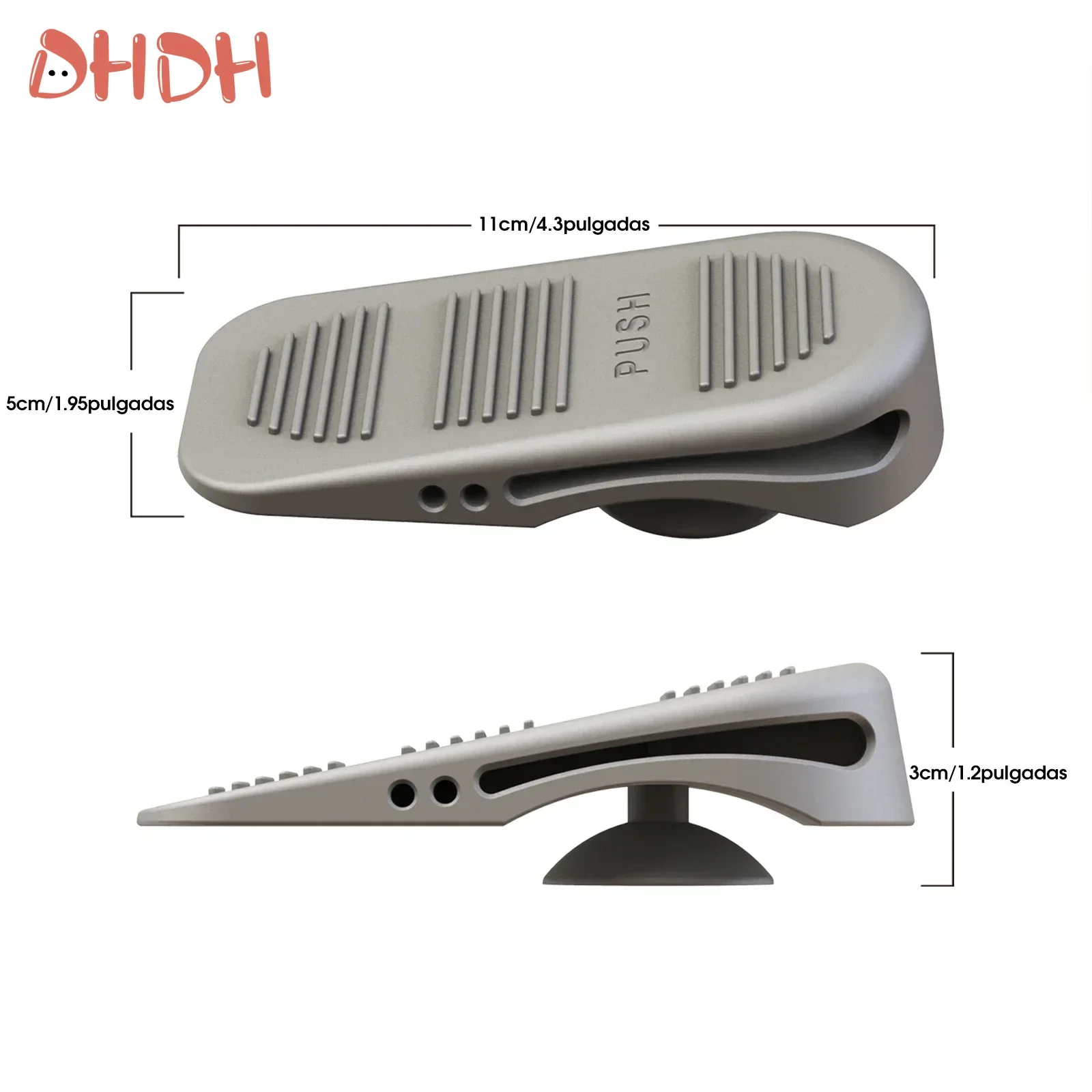 Silicone Door Stopper Shock Absorbent Block Wedge Baby Safety Protector Door Stop Anti-collision Suction Cup With Easy Storage