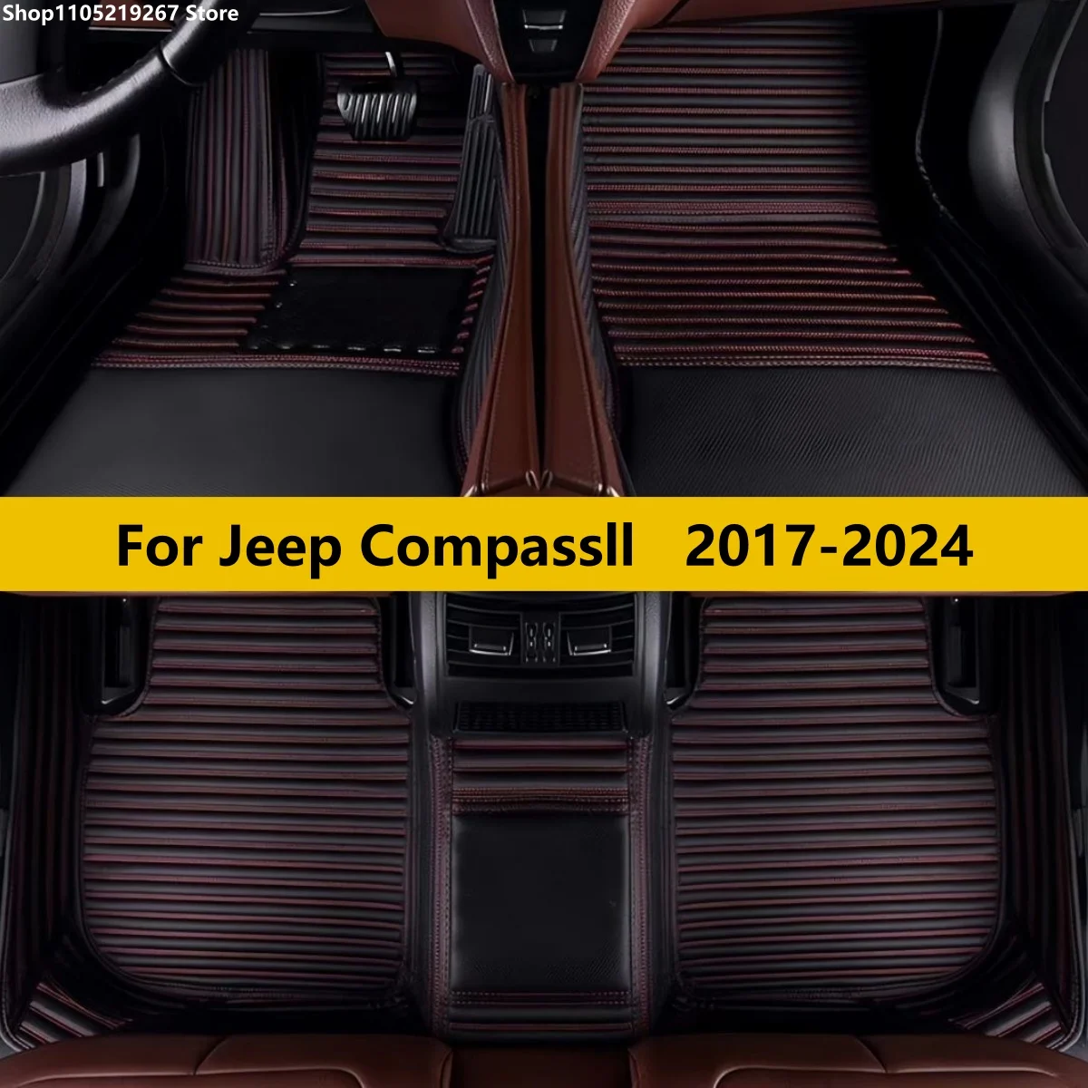 

Автомобильные коврики для Jeep Compass 2017-2024: Кожаные, текстильные, для пола салона