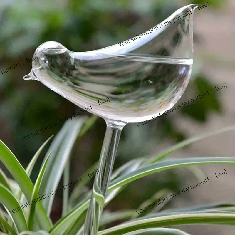 Imitation glass bird automatic flower watering Lazy watering device Travel drip device Lazy watering  Round flower