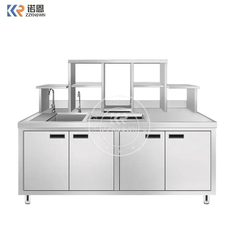 Professional 1.5 M Milk Tea Counter Use For Milk Tea Shop Counter Design