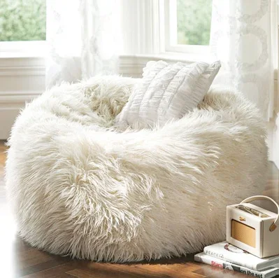 Lazy Bean Bag Luxury Indoor Furniture Plush Stuffed Long Plush Sofa Chair for Household Decoration