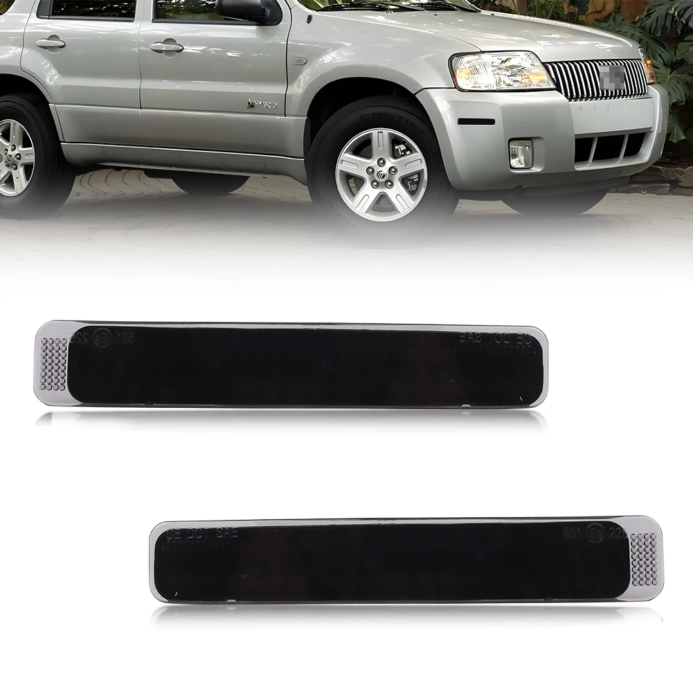 

2X Front Bumper Reflector Light Side Marker light Housings For 2005 2006 2007 Mercury Mariner No bulb/Socket Included