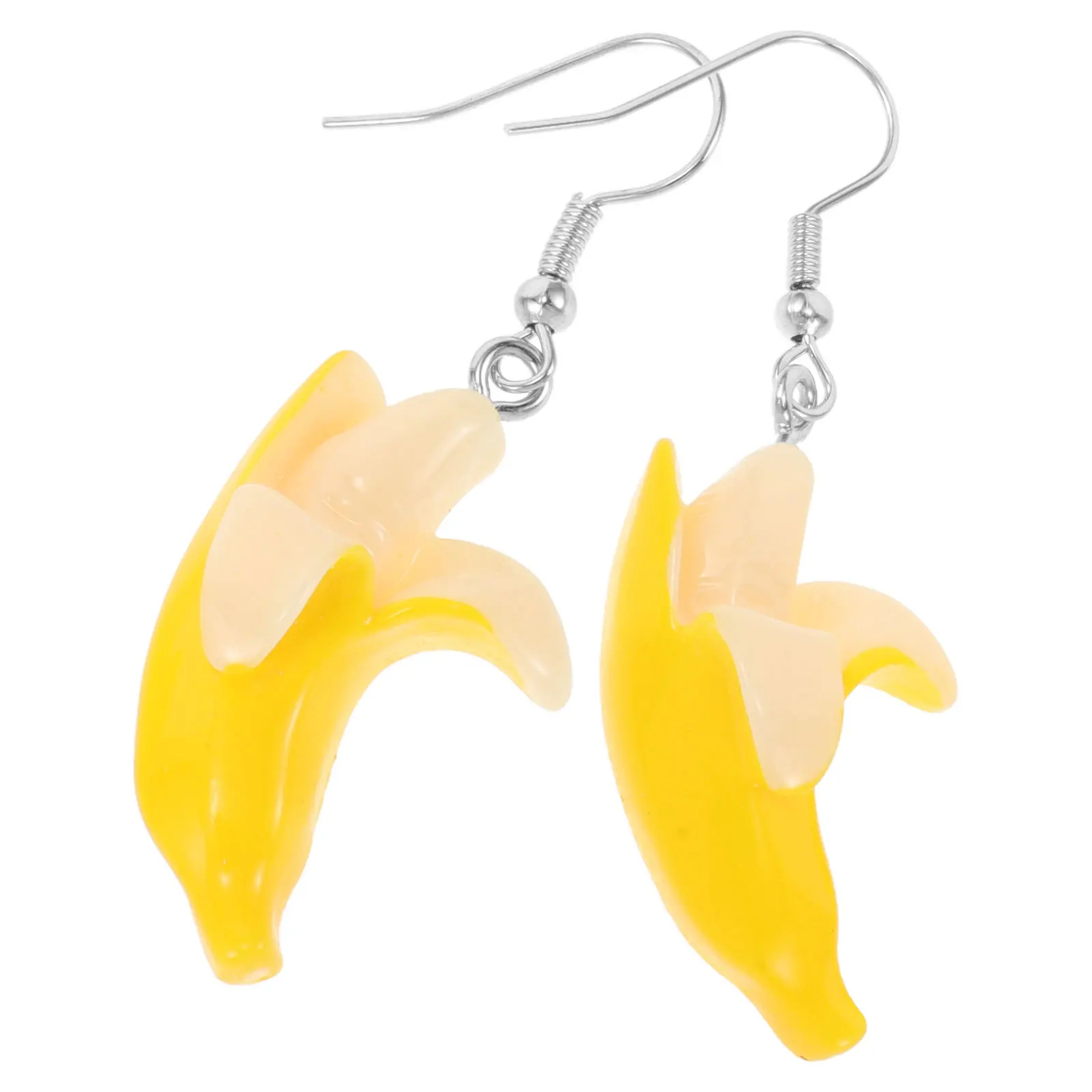 1 пара серег-бананов, свисающие ювелирные изделия на тему фруктов, легкие элегантные серьги-капли для женщин, модная тема