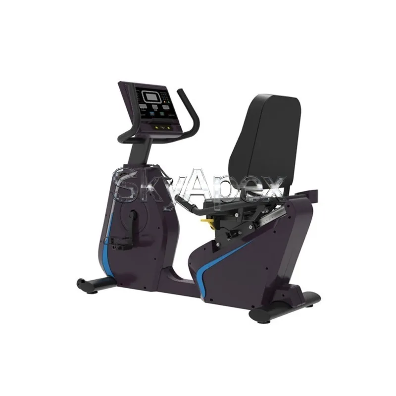 Gym Commercial Recumbent Fitness Bike Magnetic Trainer Aerobic Gear for Leg Muscle Building Lower Body Strength Cardio Practice