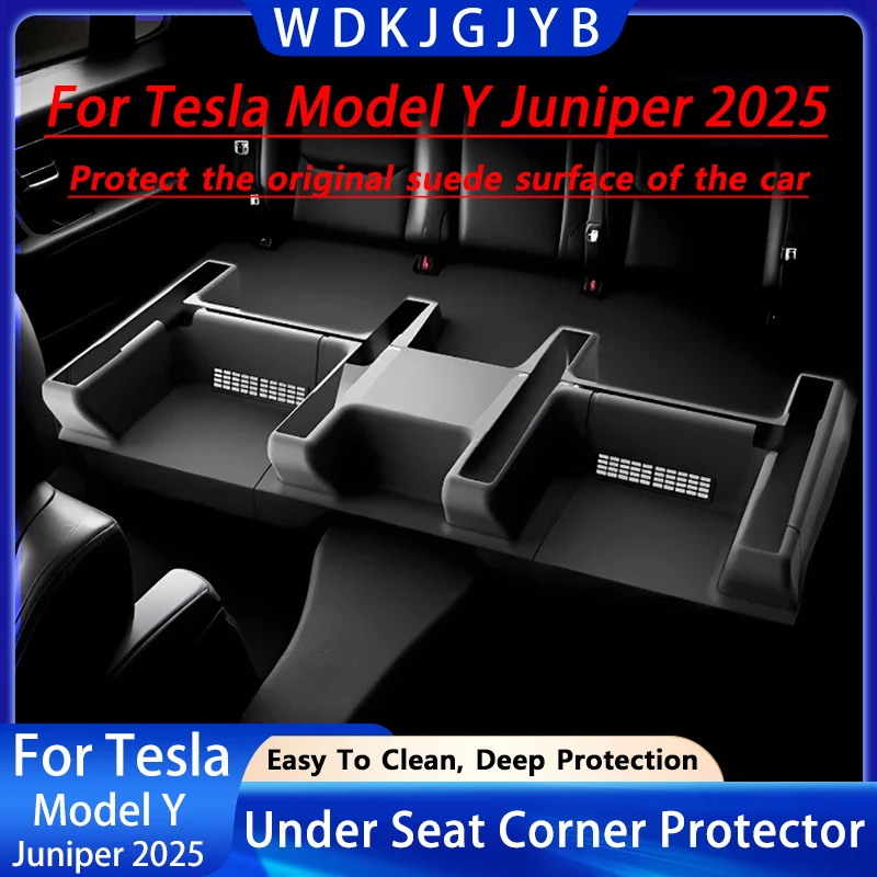 

Для Tesla Model Y Juniper 2025+ TPE Угловая защита сиденья Защитный чехол для рельса сиденья Противоударная легко чистящаяся внутренняя декоративная полоса