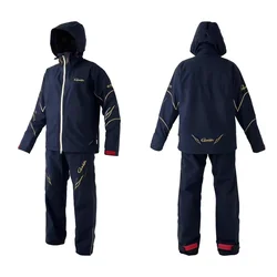 Waterproof Fishing Jacket and Pants Set for Men Rainstorm-proof Clothes Strong Fleece fishing Suit, New winter 2Pcs set GM3687