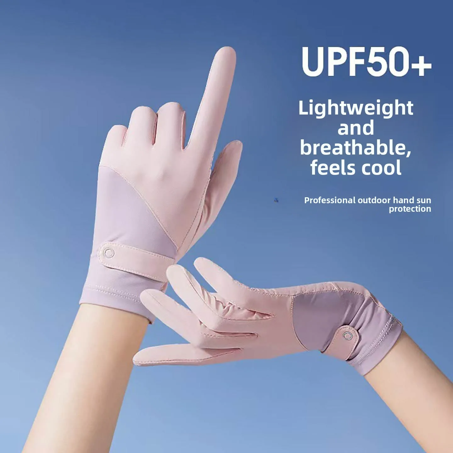 

Женские солнцезащитные перчатки из ледяного шелка, тонкие перчатки для вождения, защита от ультрафиолета 500+, подходят для пар, новая модная коллекция весна.