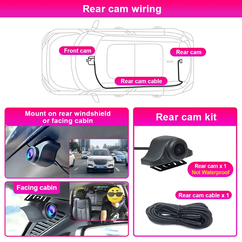 4K Plug And Play Wifi Car DVR Dash Cam for Lamborghini URUS 2019-2026, for Bentley BENTAYGA/ Continental GT/ FLYING SPUR Dashcam